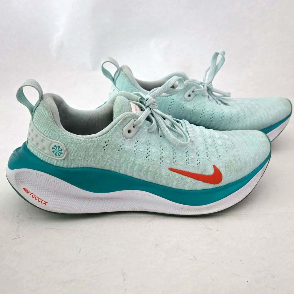 Nike Reactx Infinity Run 4 Running Shoes Jade Ice Picante Red Women's Sz 8